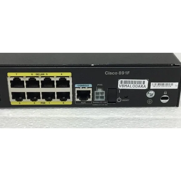 CISCO 800 Series C891F 8-Port Gigabit Ethernet Integrated Services Router - Picture 5 of 5